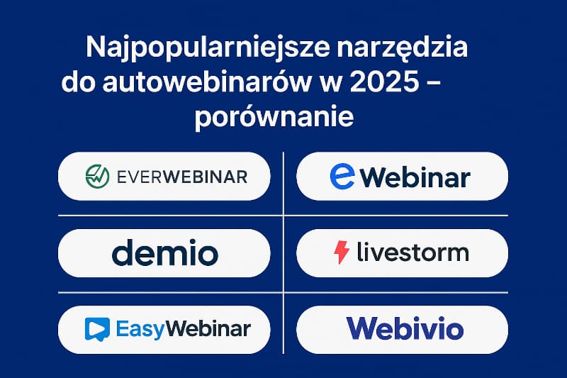 Zdjęcie wyróżniające: Najpopularniejsze narzędzia do autowebinarów w 2025 – porównanie
